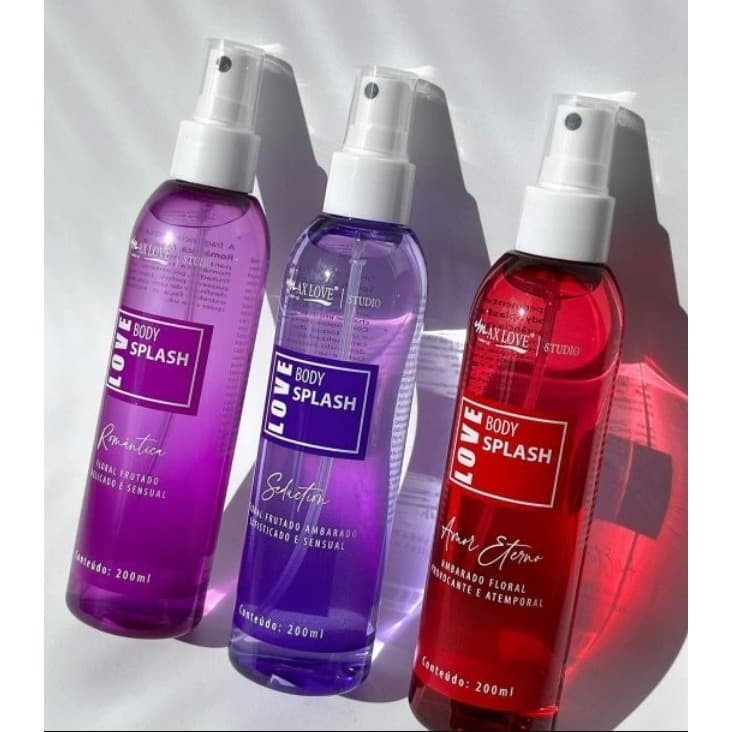 body splash max love    escolha seu kit