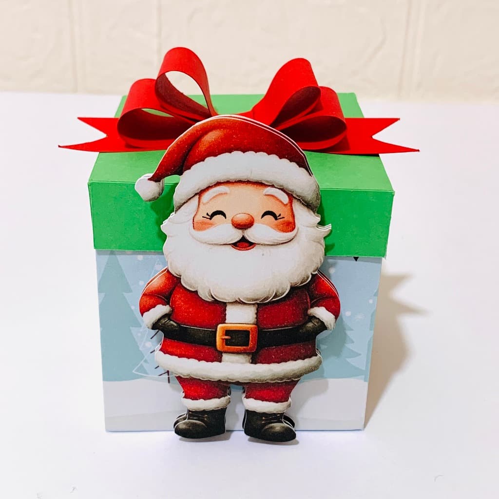 Caixa presente natal - embalagem de natal - caixa para guloseimas de natal