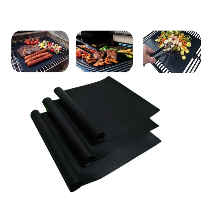 Mantas Para Churrasqueira Grill Antiaderente Teflon para Forno Cozinha Grelha Chapa 40x33cm