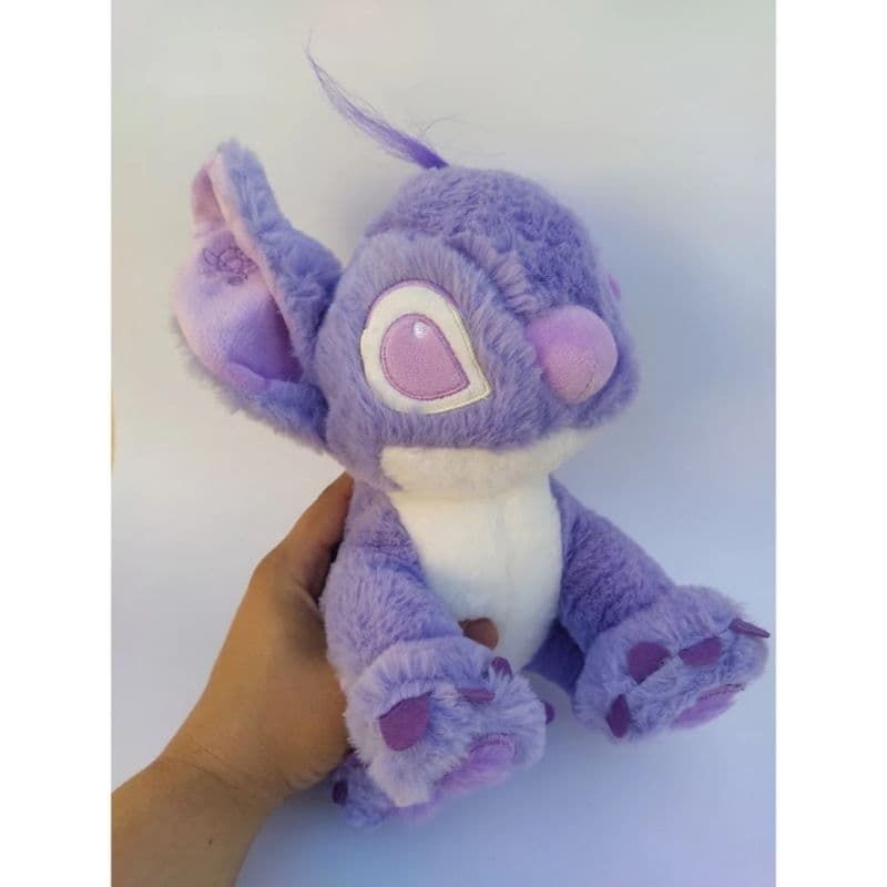 boneco Lilo Stitch pelúcia Lilás 25 cm