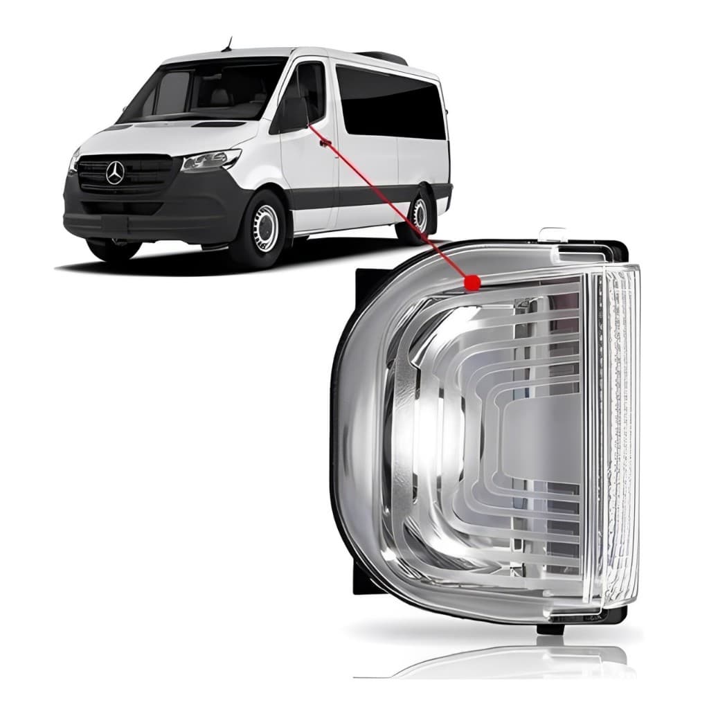 Pisca Retrovisor Mercedes Sprinter 2020 À 2023 Lado Esquerdo