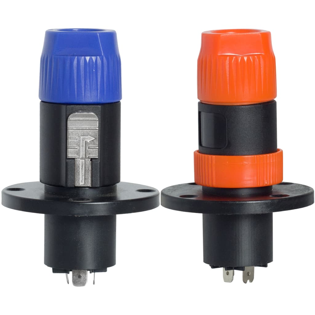 4 Plug Speakon Engate Rápido Para Rack Móvel Macho Femea Som