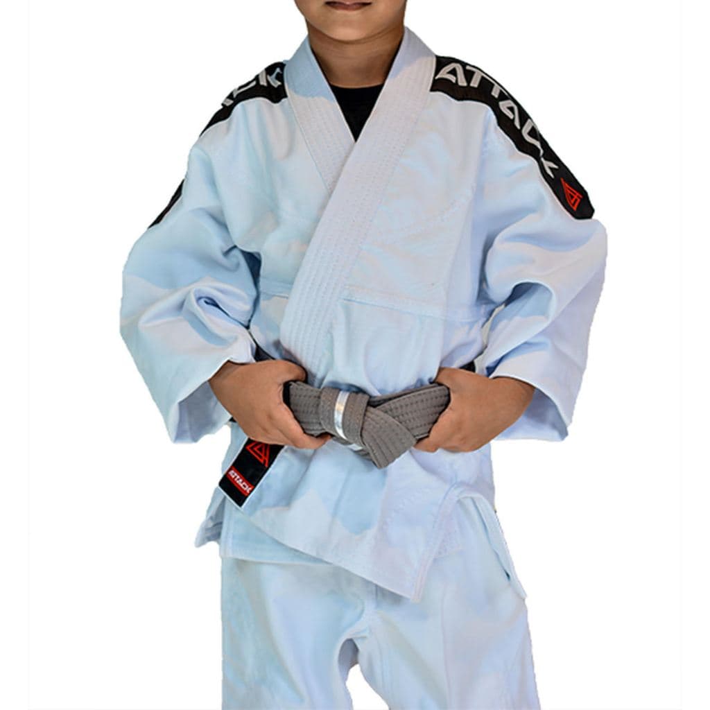 Kimono Infantil Jiu Jitsu e Judô Branco + Faixa Branca