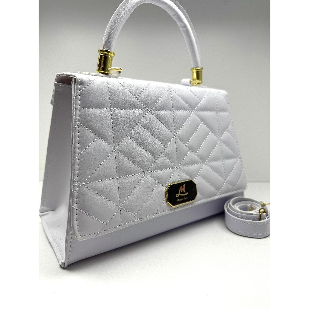 Bolsa Feminina transversal ML baú de ombro e mão.