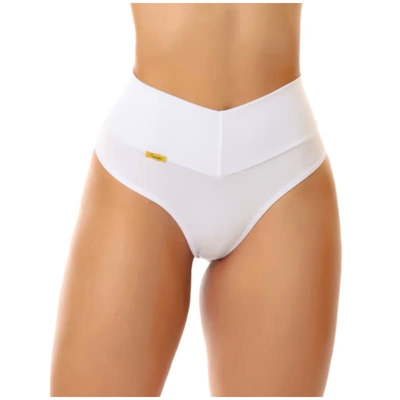 combo 5 calcinhas  cinta Modeladora cós alto fio dental cintura alta
