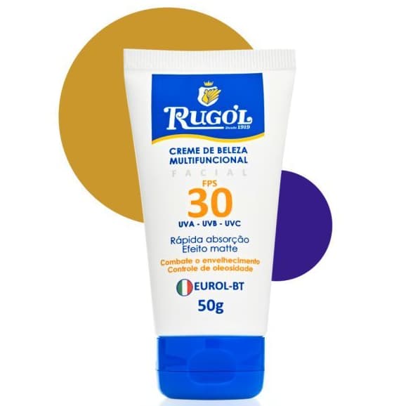 Creme Anti-rugas com Filtro Solar Fps 30 Rugol - Bisnaga 50g