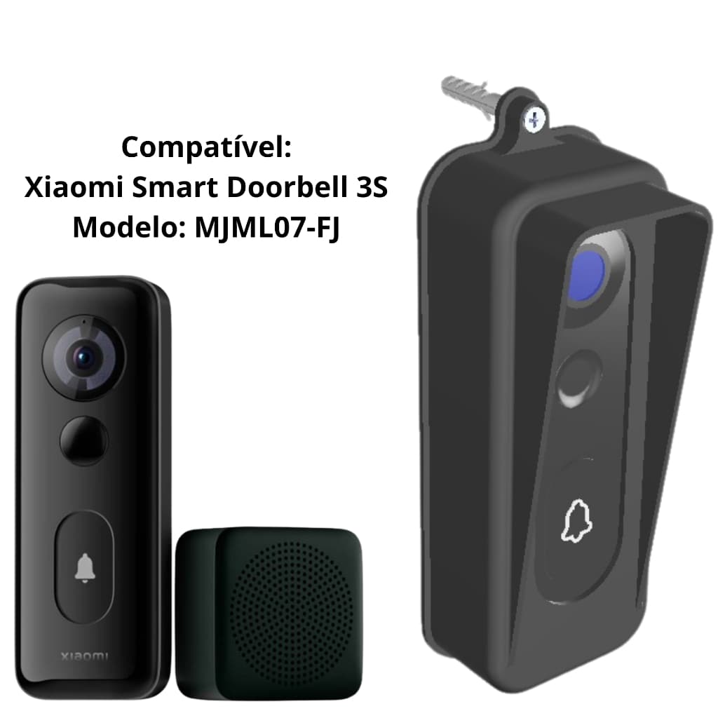 Proteção / Protetor Roubo Chuva para Campainha Inteligente Xiaomi Smart Doorbell 3S - mod. MJML07-FJ