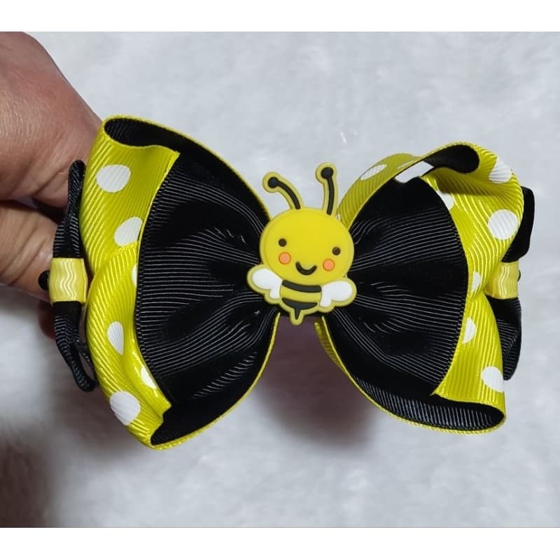 Tiara Com Laço de Cabelo infantil Abelhinha Laço de Cabelo arquinho tiara menina.