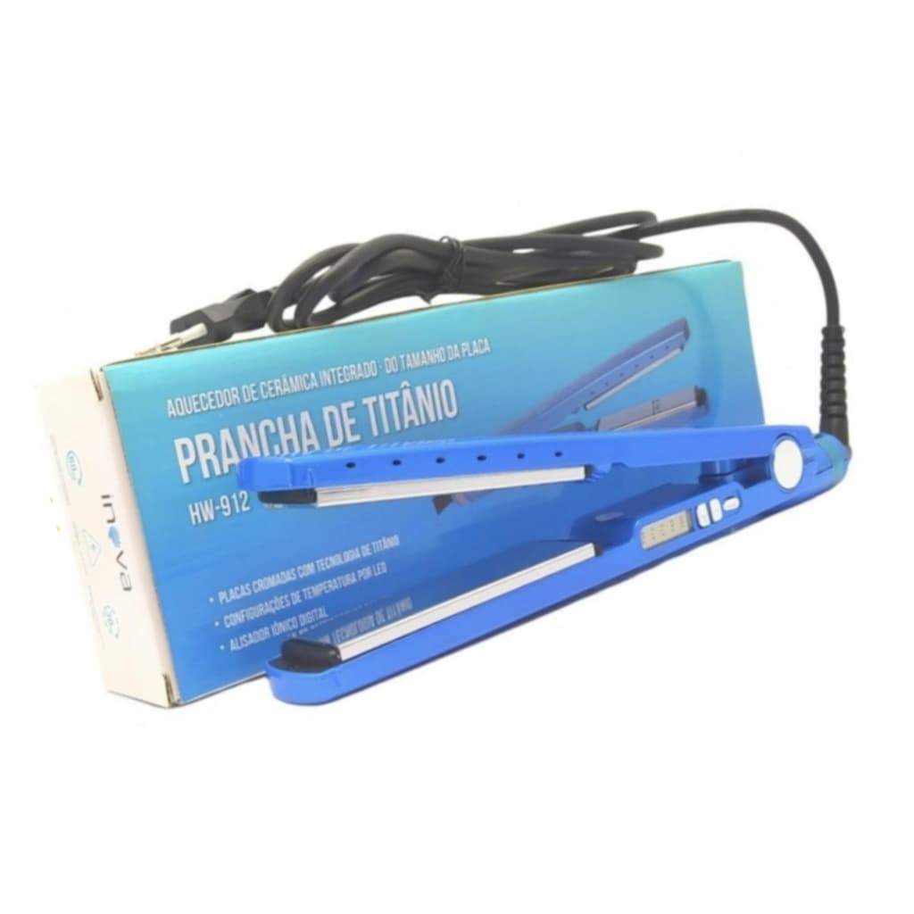 Chapinha de cabelo Profissional Nano Titaniun 450°f 4Forte Prancha Alisador Progressiva de Cabelo