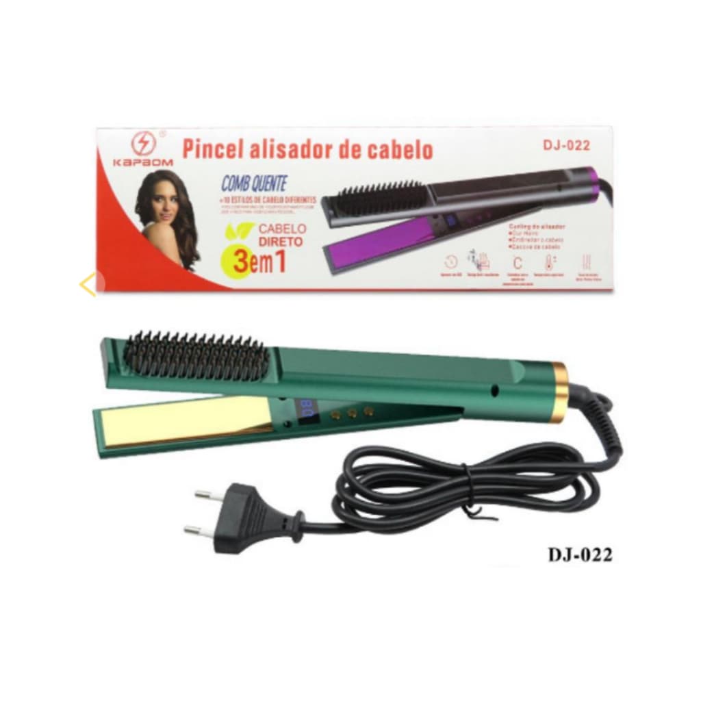 prancha de cabelo profissional 3 em 1 bivolt Prancha Alisadora 3 em 1 KapBom (DJ-022)