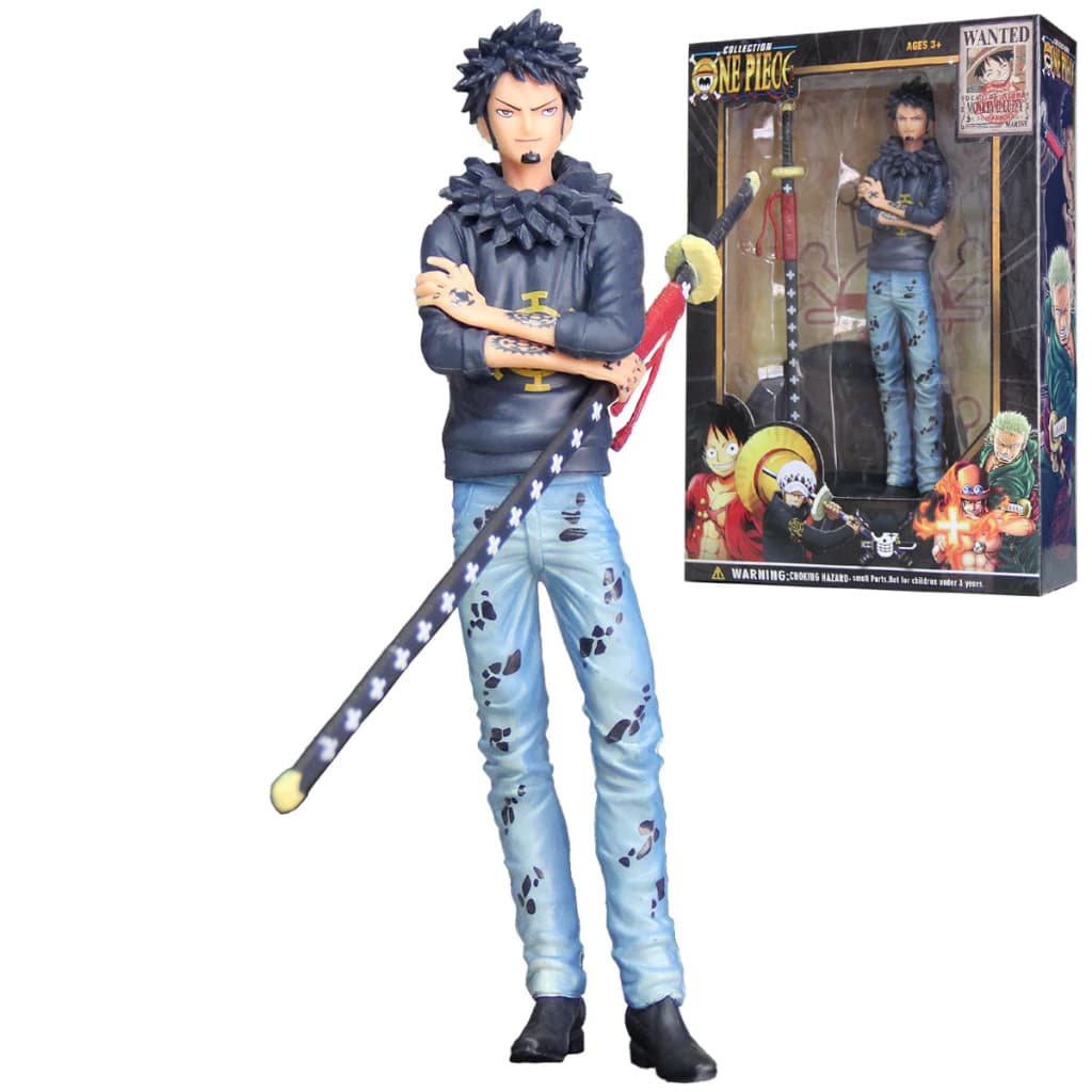 Figura de Ação Law One Piece com caixa - Trafalgar D. Law Action Figure