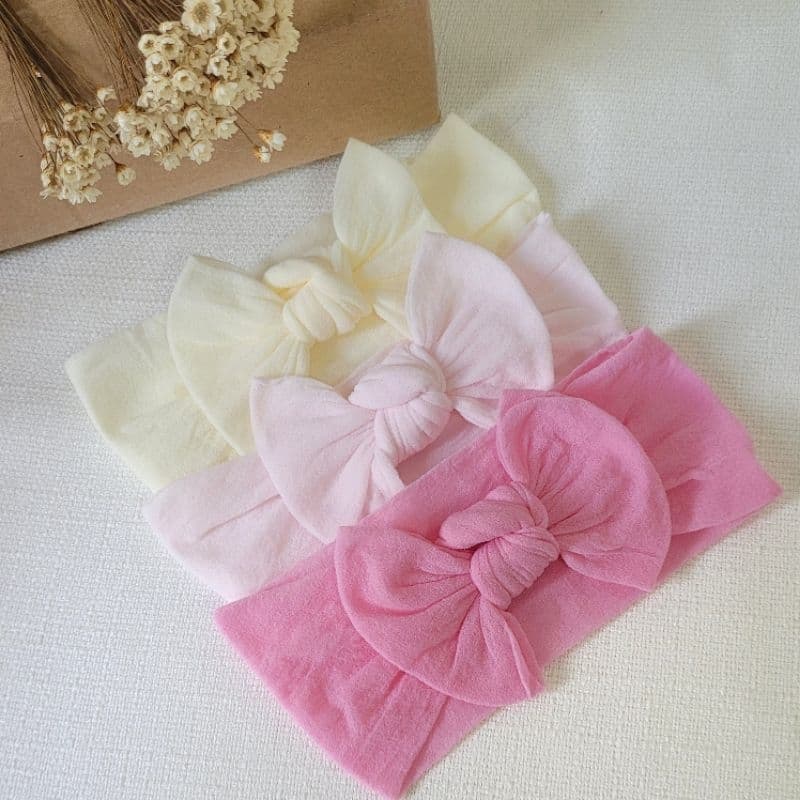 Turbante faixa meia de seda para bebês