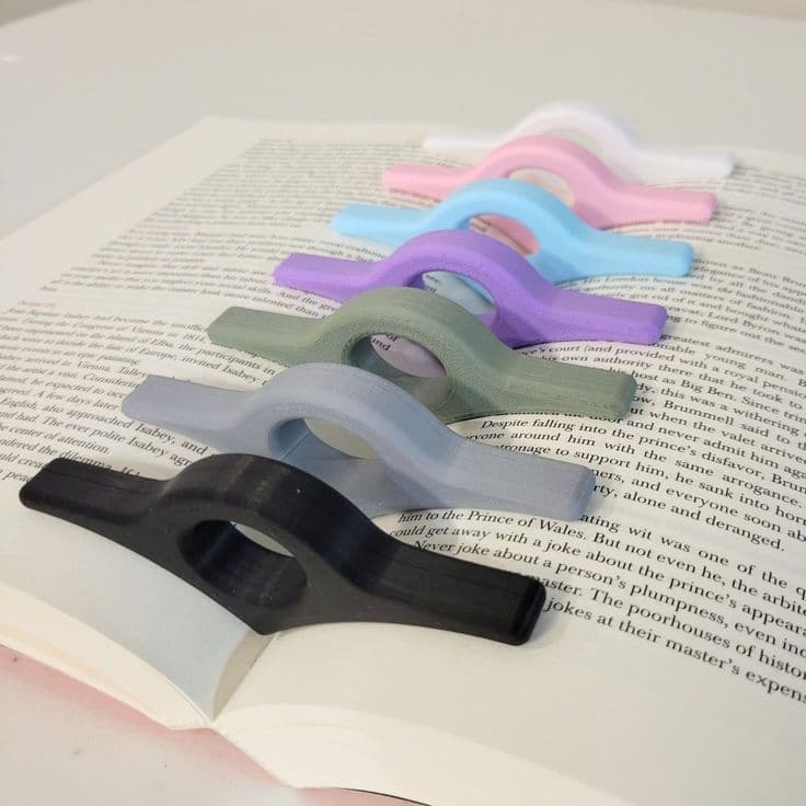 Kit 3 Suportes de Leitura para Dedos – Conforto e Praticidade para Ler com Uma Só Mão