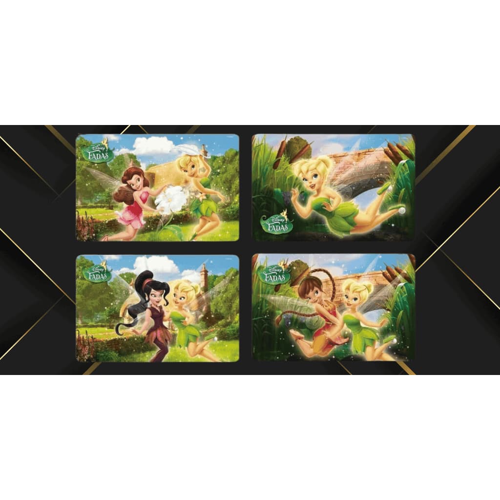🧚‍♀️Jogo Americano Infantil Disney Fadas Tinker Bell – 4 Peças🧚‍♀️