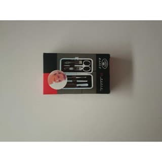 kit com 2 kit de Manicure Compacto com Cortador de Unhas, Pinça e Tesoura