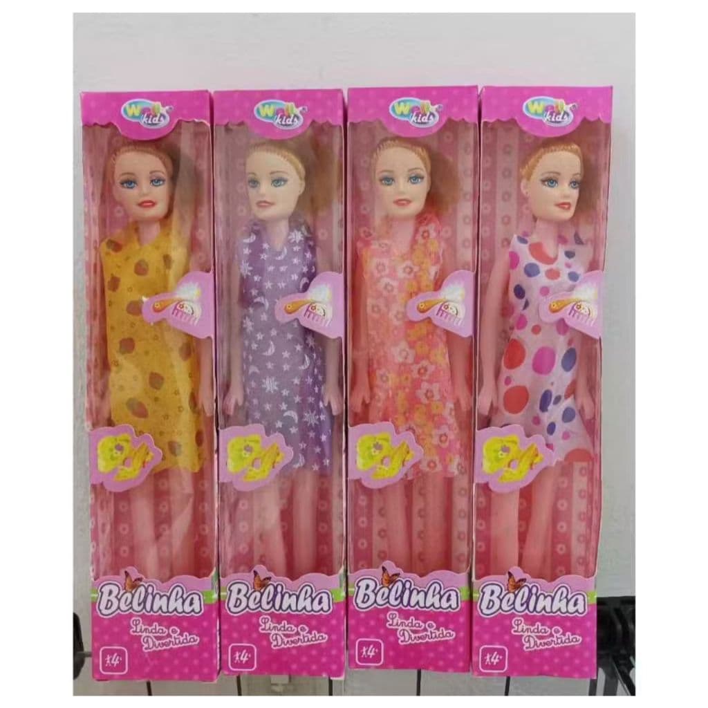 Kit com 30 bonecas na caixinha Belinha(,prendas)