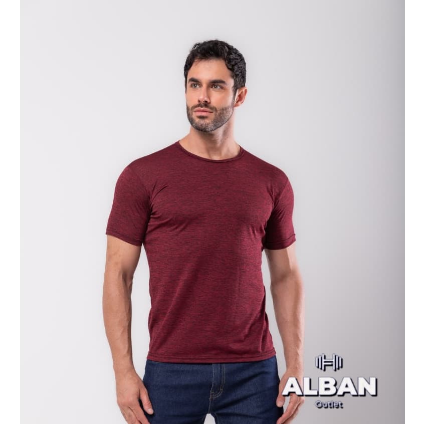 Camiseta MESCLA masculina. Uso casual e esportivo.
