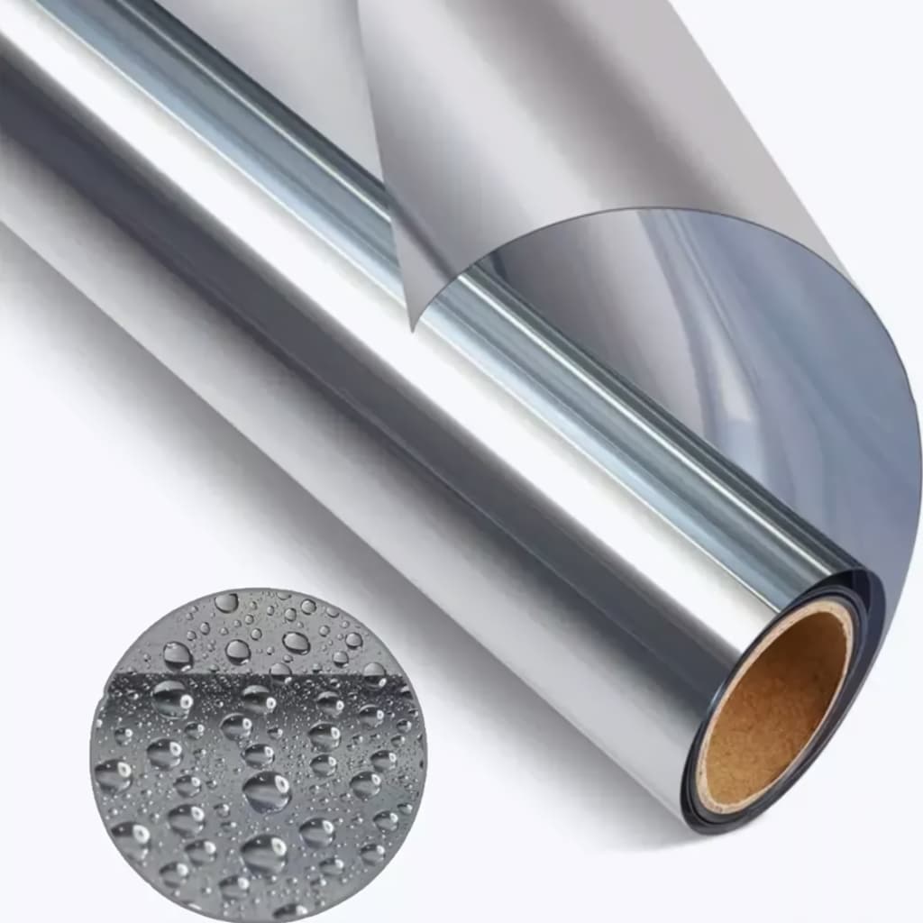 Película Adesiva Insulfilm Espelhada Prata Silver e Smoke 0,50x2,50m para Vidros e Automóveis