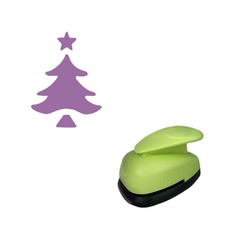Furador Scrapbook Jumbo Para Papel - Pinheiro de Natal 2,5cm