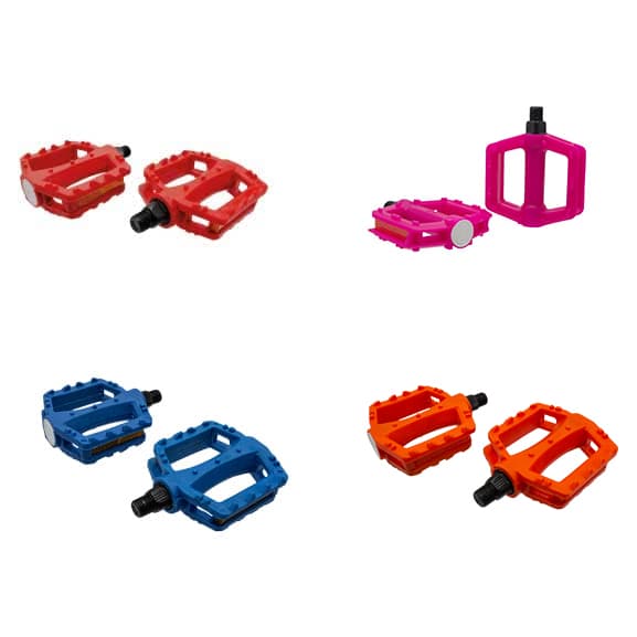 PEDAL INFANTIL PLATAFORMA ROSCA FINA 1/2  BICICLETA 16/20/24 CORES