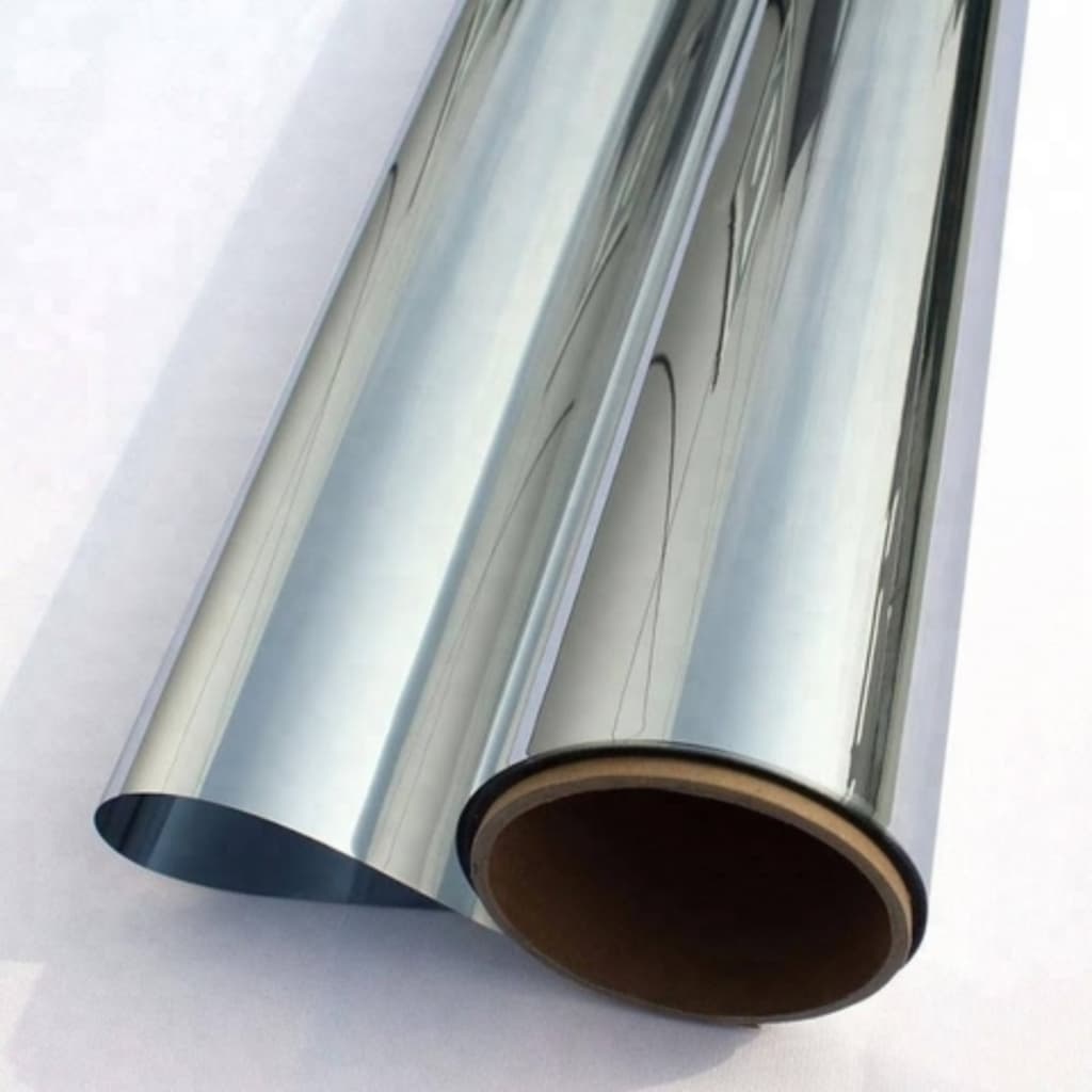 Insulfilm Espelhado Prata 0,75x4,0m Película Adesiva Residencial E Automotivo