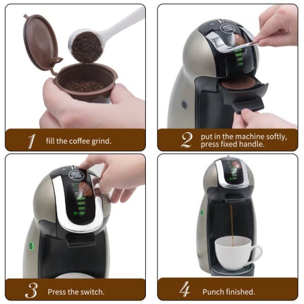 3 Pcs Capsula De Super Crema Cápsula Café Reutilizável Refrescante Efectivo Boa Relação Custo Benefício