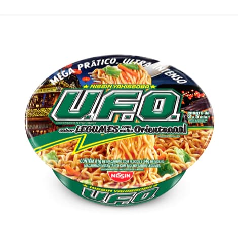 UFO macarrão instantâneo KIT com 12 uni.  sabor Legumes 97g