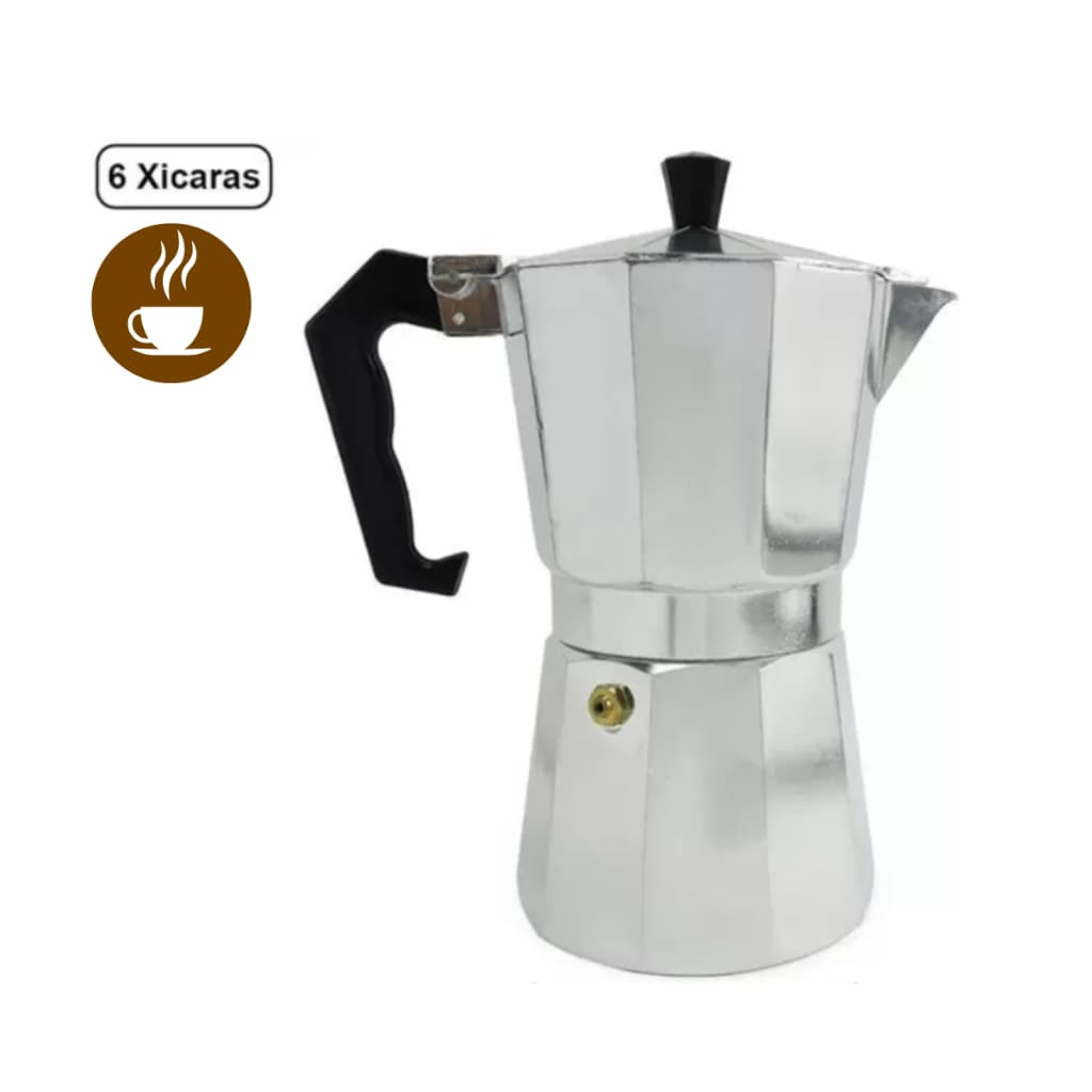 Cafeteira Italiana Moka de Alumínio 6 Xícaras 300ml Café Expresso Premium Gormet Especial Superior