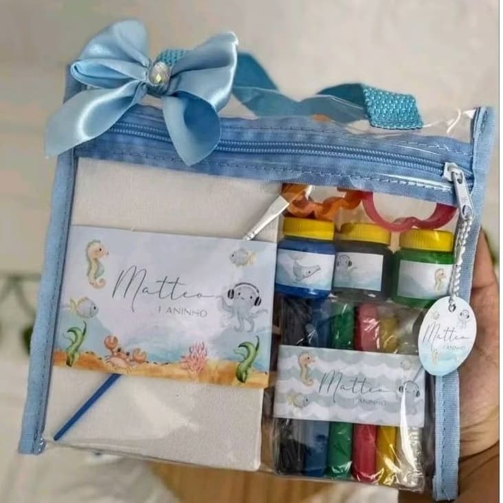 kit com 15 sacola cristal para lembrancinhas 23x17cm