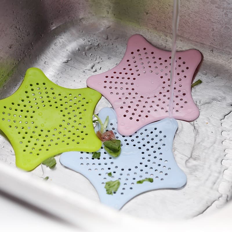 Tampa De Silicone Ralo Pia Tampa Estrela Cozinha Banheiro Universal Filtro