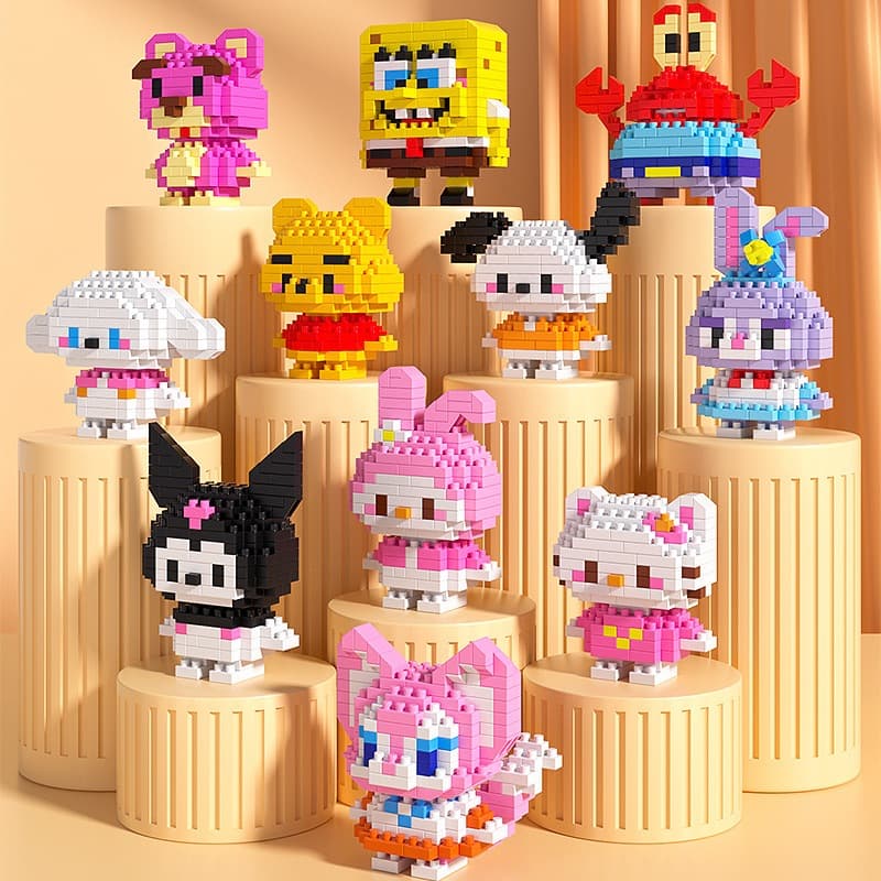 kit10 MINI Blocos de Montar De Construção Brinquedos Educativos Para Criança Modelos Variados