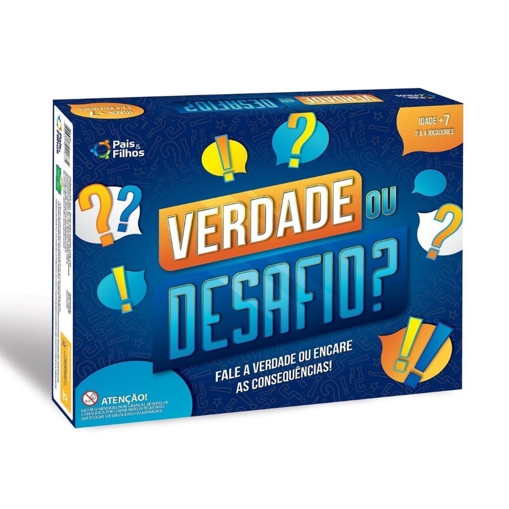 Verdade ou Desafio Jogo Divertido com Cartas Pais e Filhos 2183