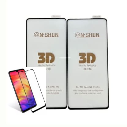 Pelicula Vidro 3d Compativel Poco X4 Pro 5G - Kit 2 , 5 e 10 Unidades