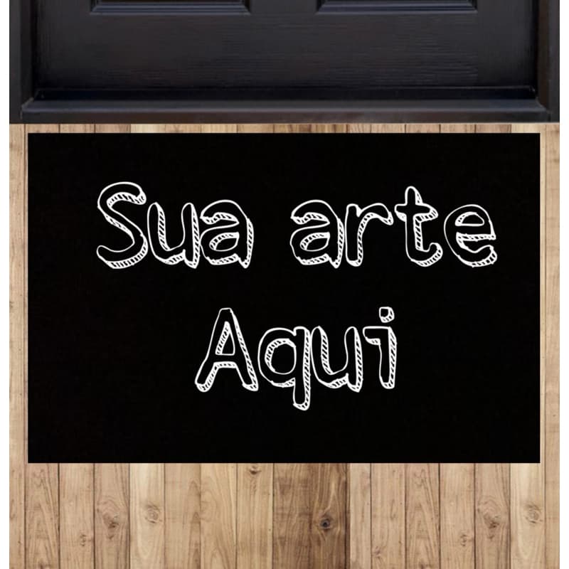 Tapete capacho para porta de entrada - Sua Arte