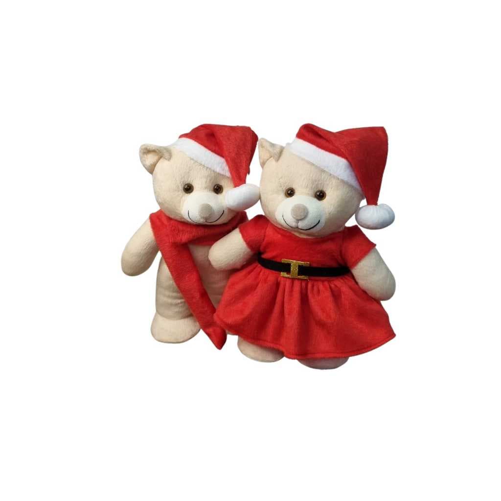 Urso Ursinho Pelucia Teddy Pequeno de Natal