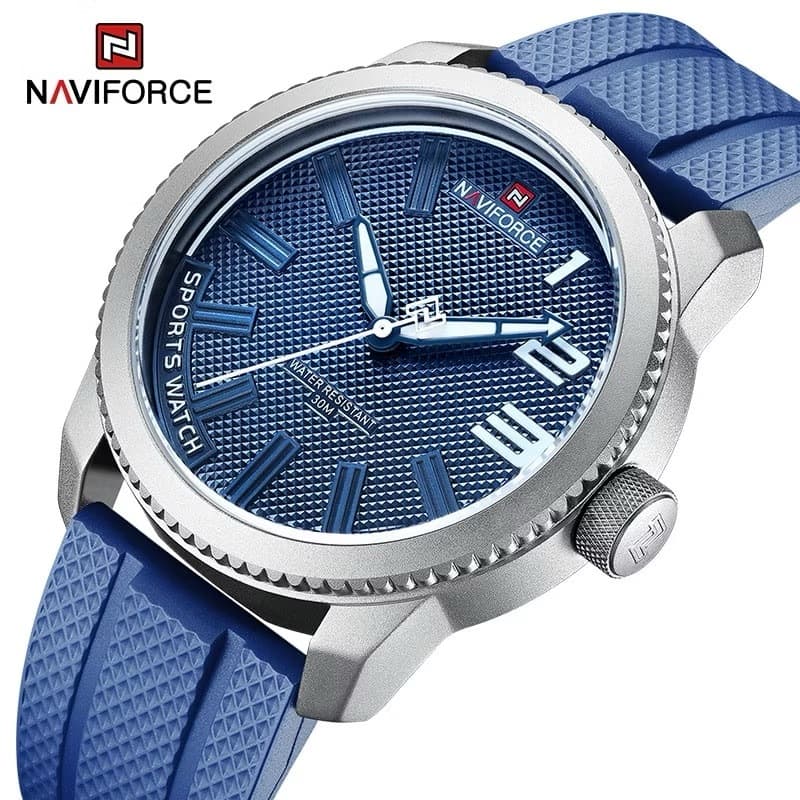 Relógio Masculino Naviforce NF9202T Original Silicone 3ATM Casual Esportivo