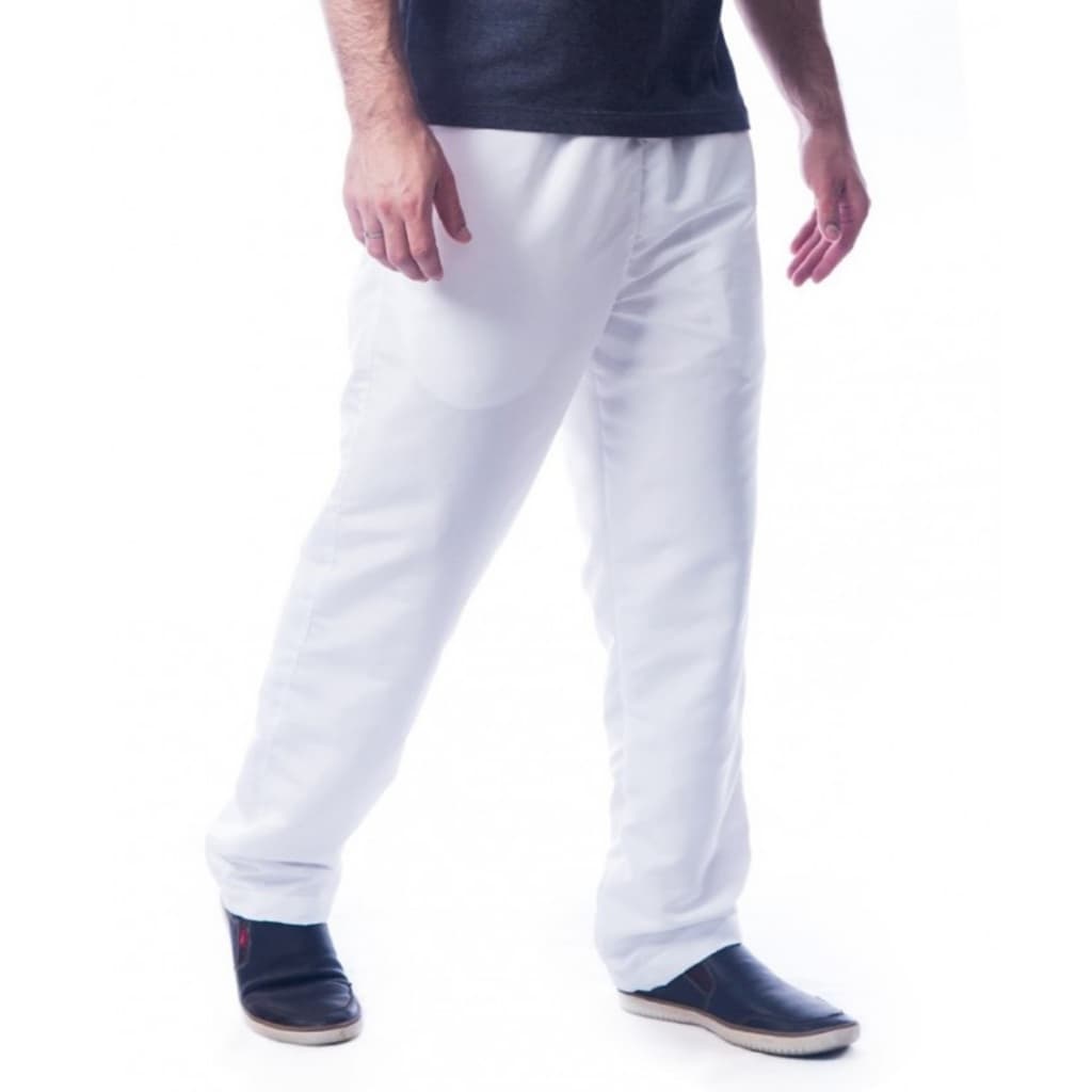 Calça  Branca TACTEL 3 bolsos uniforme, padaria, frigorifico, enfermaria