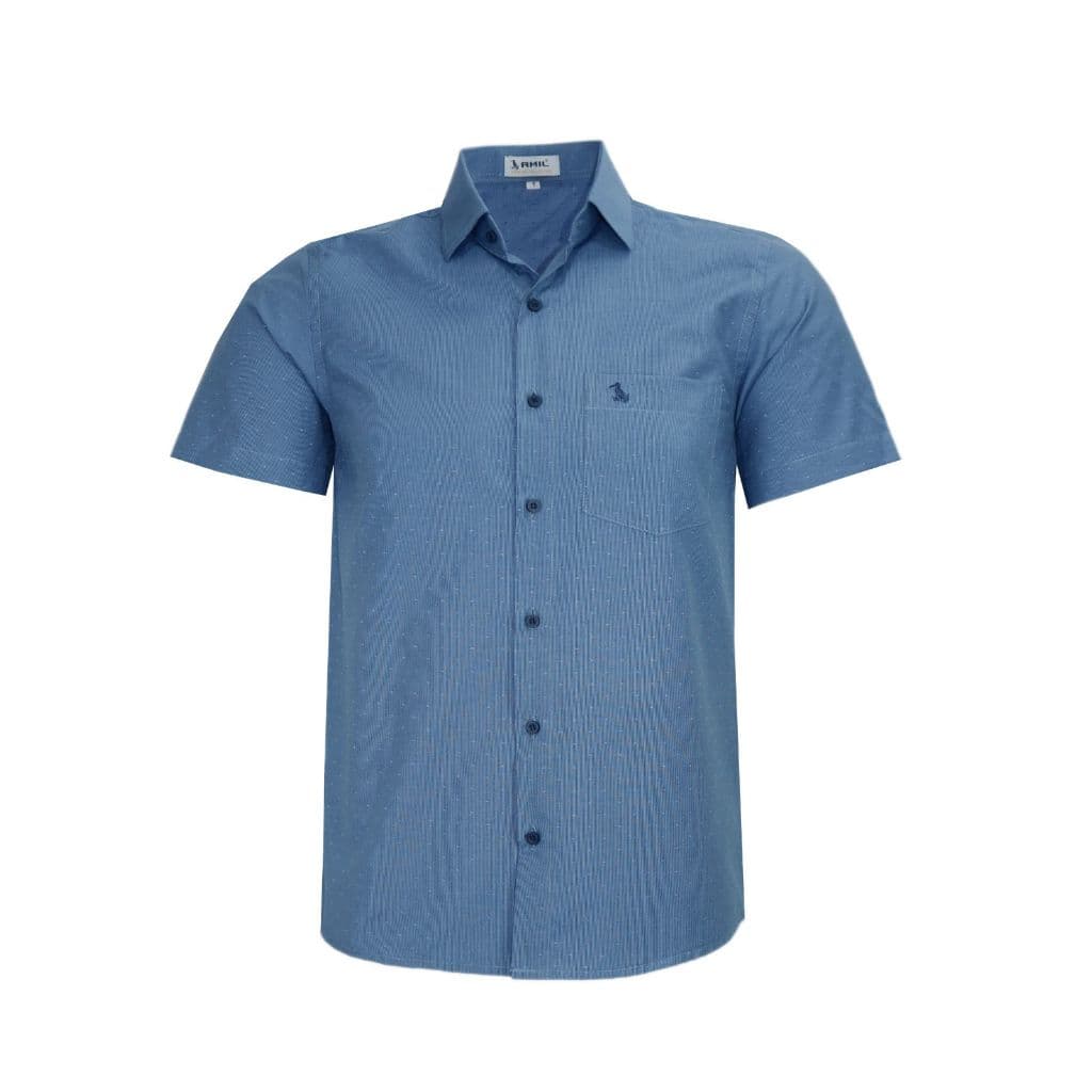 Camisa Manga Curta Amil Com Bolso Detalhe Tecido Passa Fácil 1848
