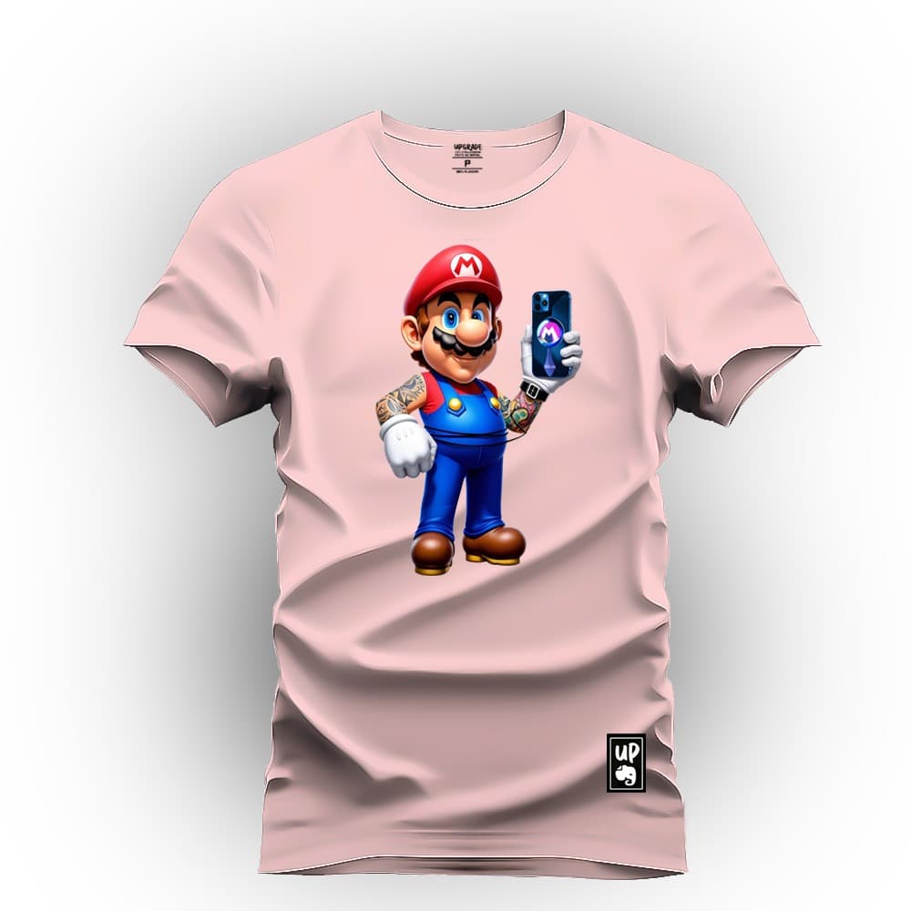 Camiseta Estampada Personalizada Mario Bross