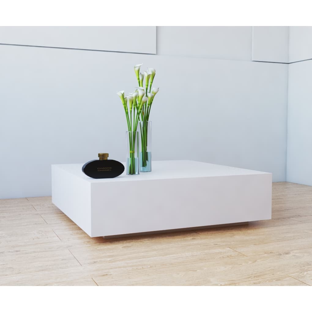 Mesa centro sala Quadrada 80 x 80 MDF