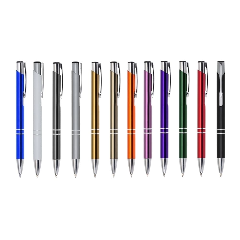 50 Peças Caneta Metal 2 Aros Personalizada (REF-ER143B)