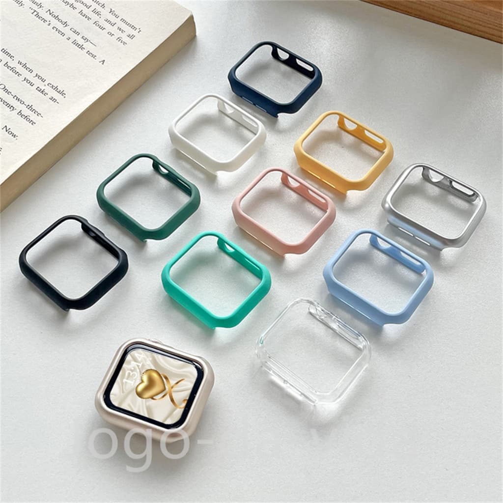 Novo Case Capa para Apple Watch Series 9 8 7 6 5 4 3 2 1 Se Ultra aberto pc anti-queda 38 40 41 42 44 45 49MM