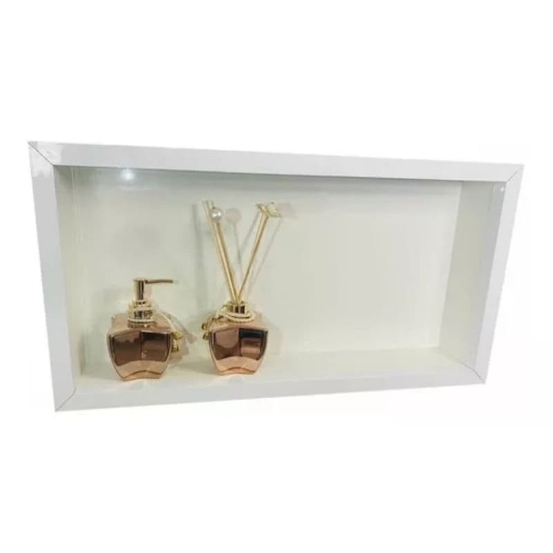 nicho branco porcelanato 30x40 profundidade 9