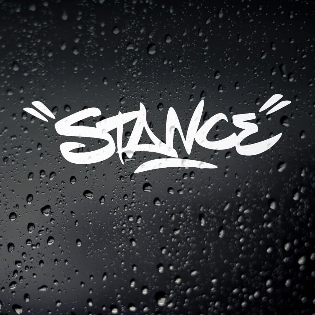 2x Adesivos STANCE - FITMENT - STRECH - CAMBER - HELLAFLUSH - 22x6,5cm cada