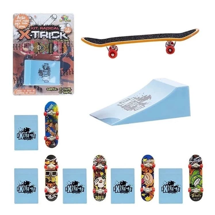 Skate de Dedo Radical com Rampa: Presente Aventura para Crianças!