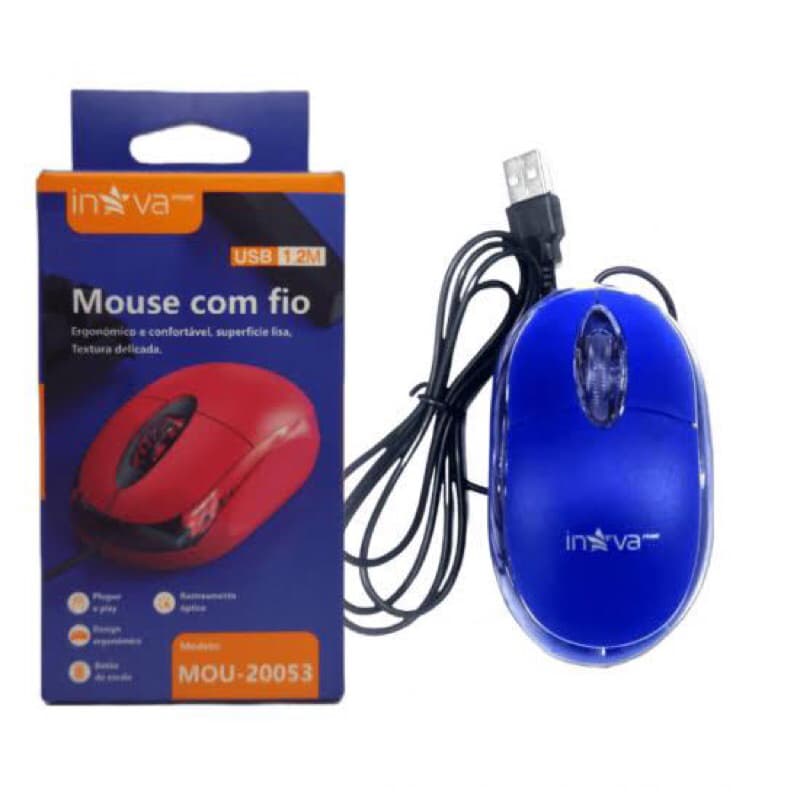 Mouse Gamer Barato Optico Inova Mou 7093 Com Fio
