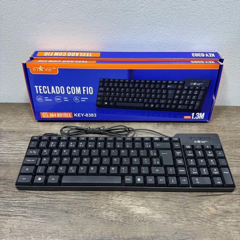 Teclado Com Fio USB Inova