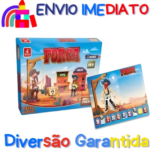Jogo de Tabuleiro Forca - Fuja do Xerife - Brincadeira - Criança - Brincadeira
