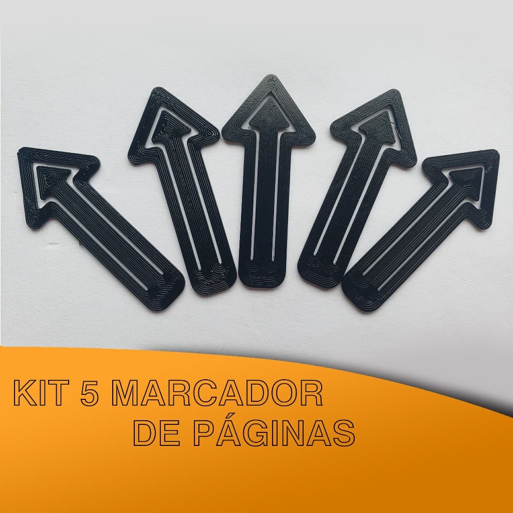 Kit 20 marcadores de página para livro leitura caderno revista
