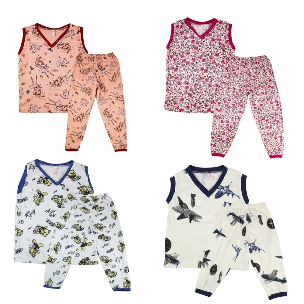 Kit 6 Pijamas Conjunto Infantil Menino Algodão Estampado